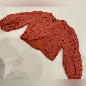 Women's Coral crop Top